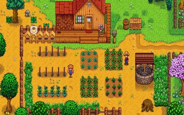 Công việc trong stardew valley chủ yếu là xây dựng nông trại