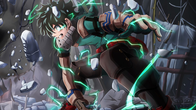 Midoriya Izuku có vóc dáng của học sinh cấp 2 cùng tàn nhang trên mặt